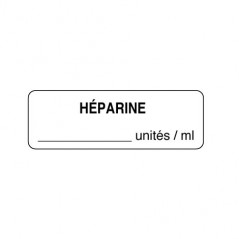 HEPARINE UNITÉS/ML
