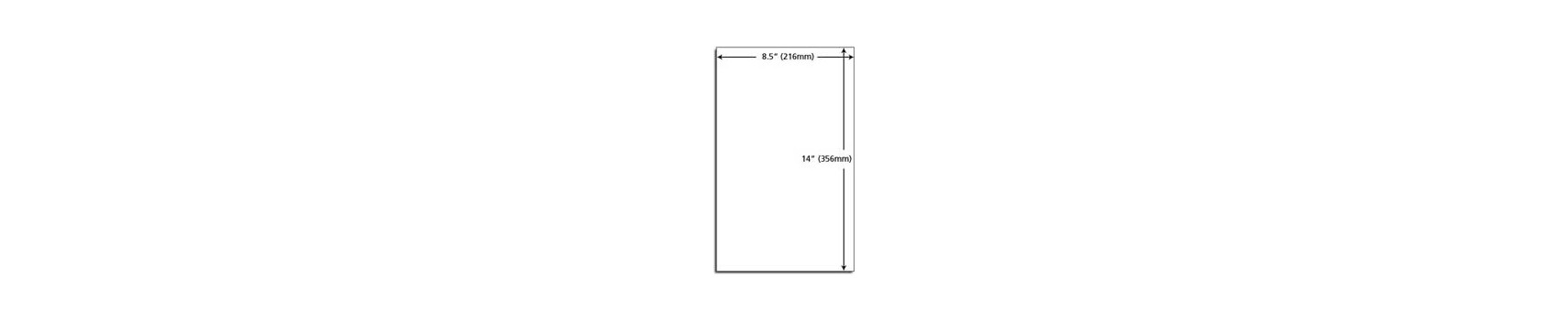 Labels on 8 1/2 x 14 sheet